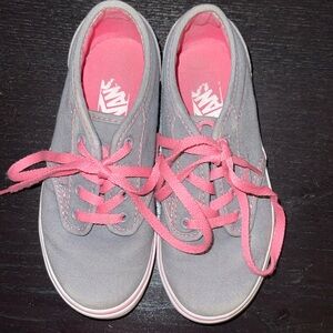 Girls vans almost brand new!